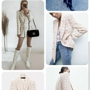 Zara super trendy textured double breasted (reference no. 8415706)